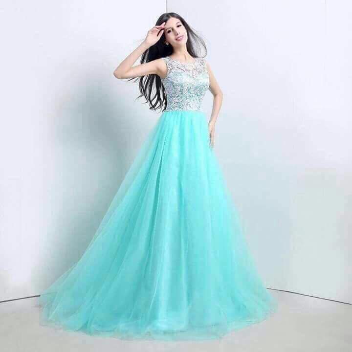 Net Maxi Formal Dresses